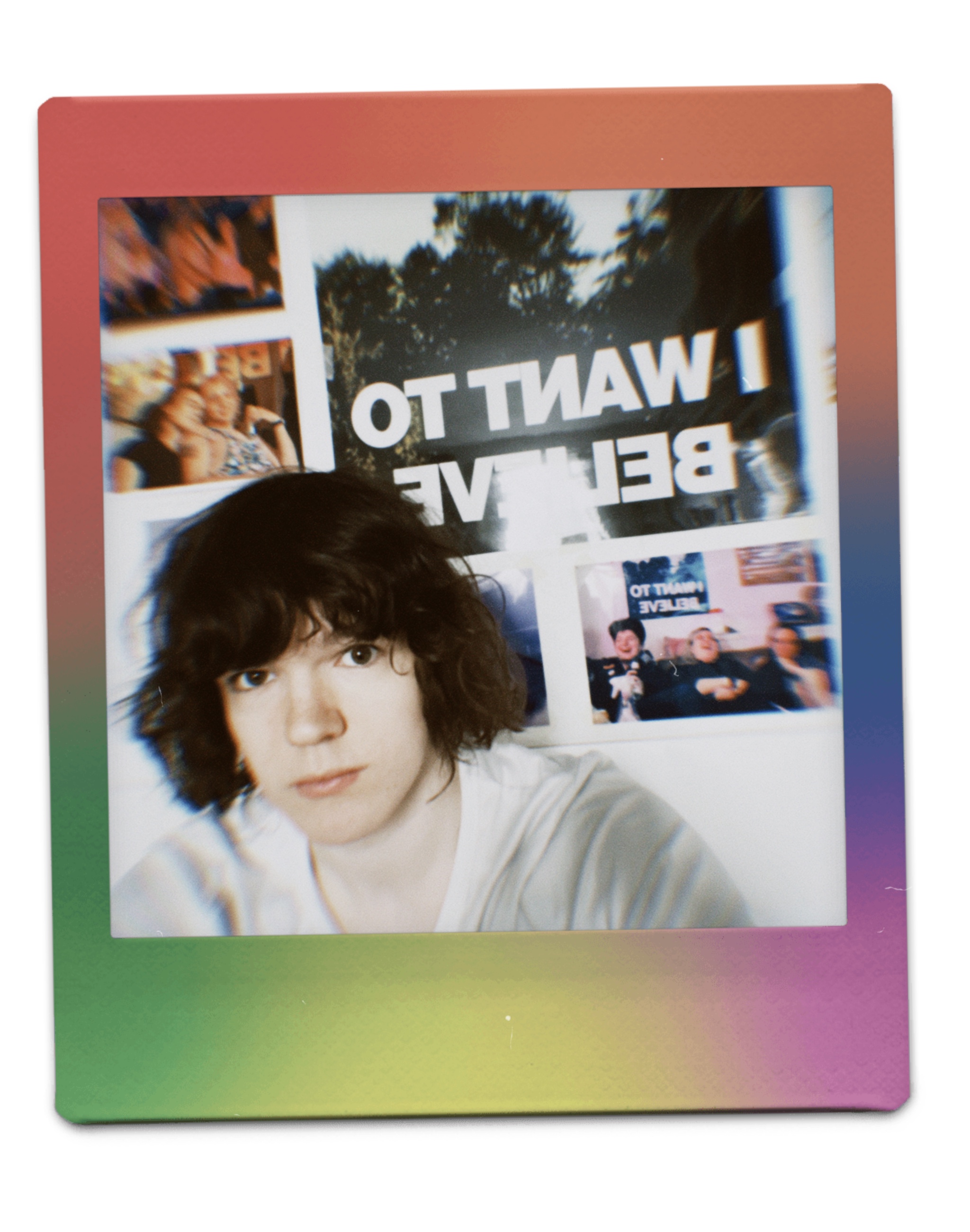 Immaterial / self-portrait, 2023 An Instax self-portrait of Val